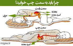 دلایل خوابیدن به سمت چپ بدن