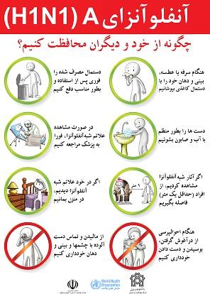 پوستر و تیزر پیشگیری از آنفلوآنزا