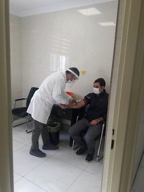 آزمایش تشخیص کووید 19 برای کلیه پرسنل دانشگاه انجام شد.