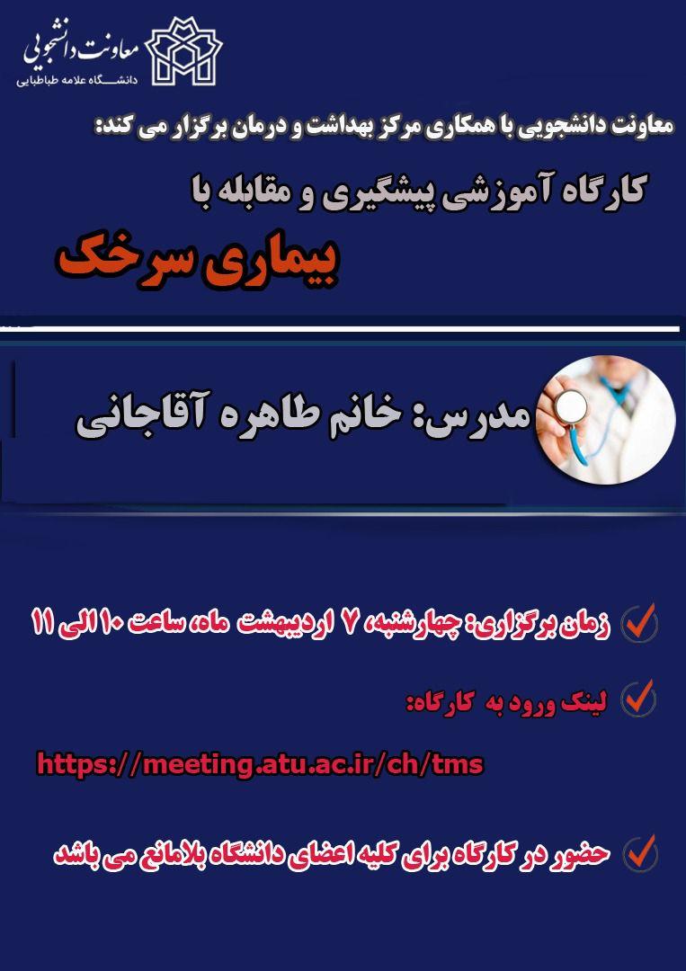 برگزاری کارگاه پیشگیری و مقابله با بیماری سرخک